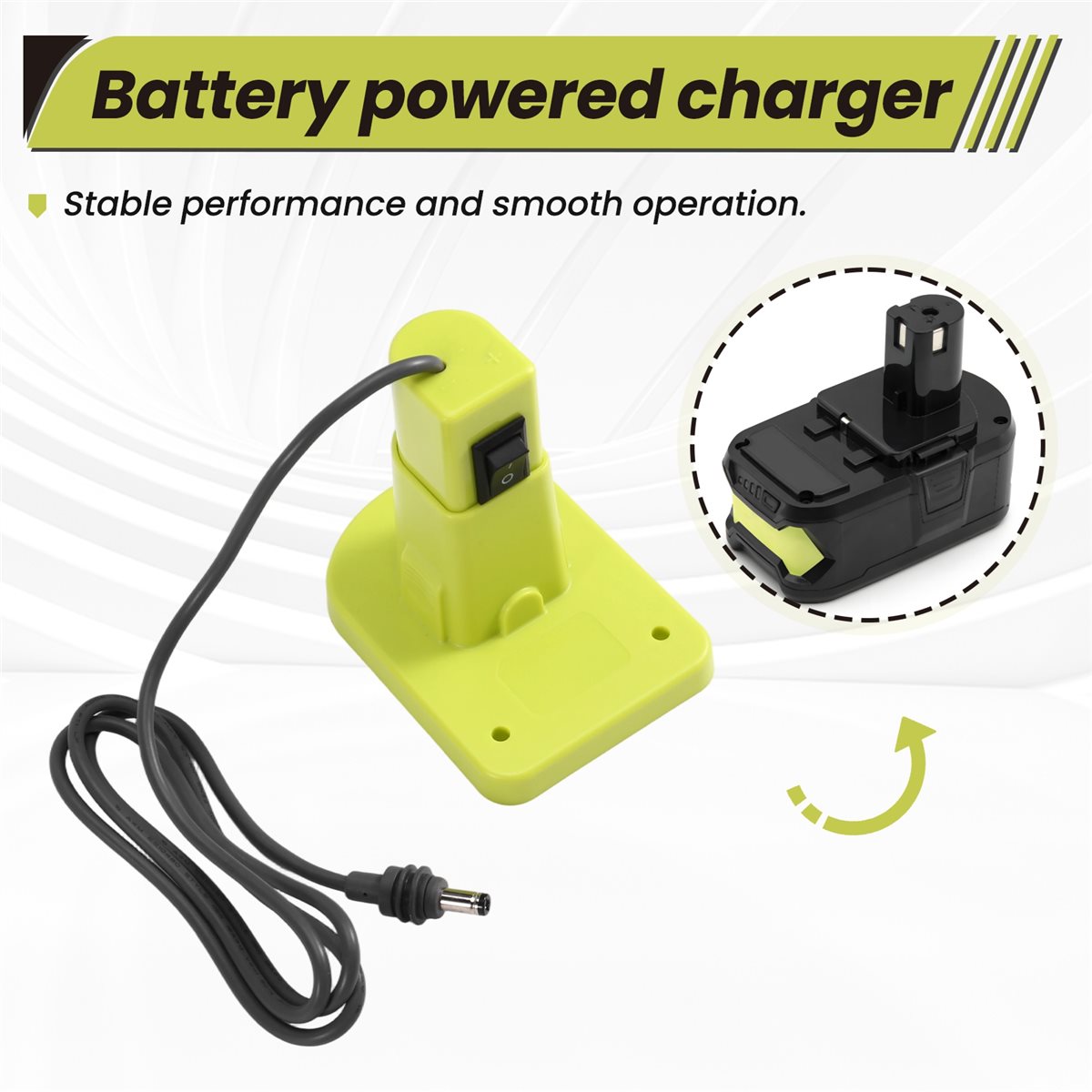 Outdoor Power Jack - Caricabatterie Portatile di Qualità per Ryobi