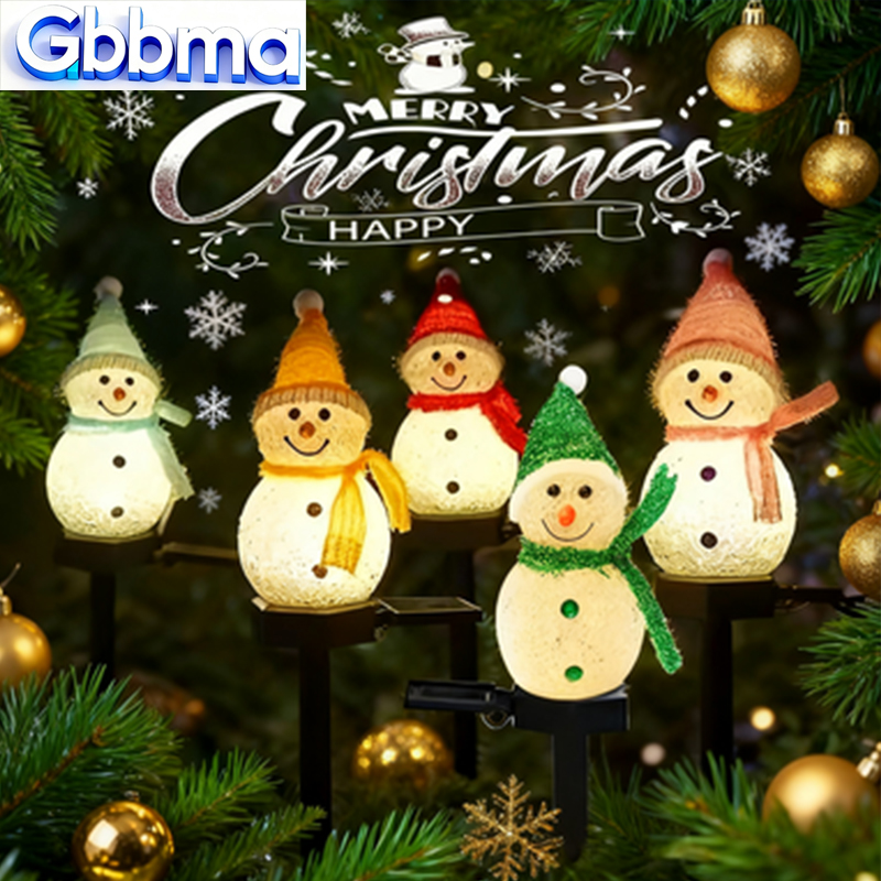 Outdoor Power For Xmas Lights - 2 LED Pupazzo di neve Luce