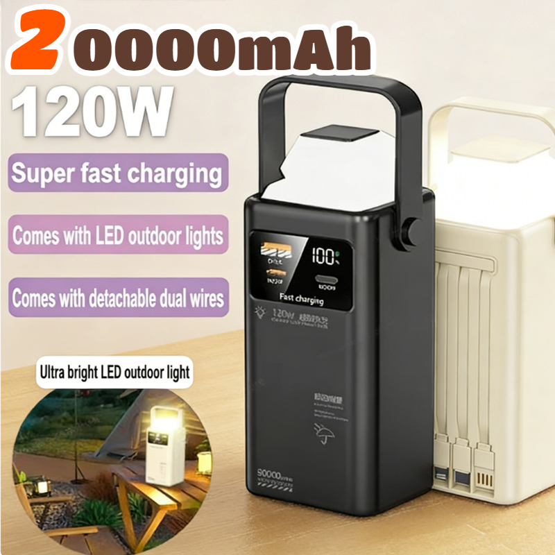 Outdoor Power Lead - 120W Power Bank 200000mAh Alimentatore di