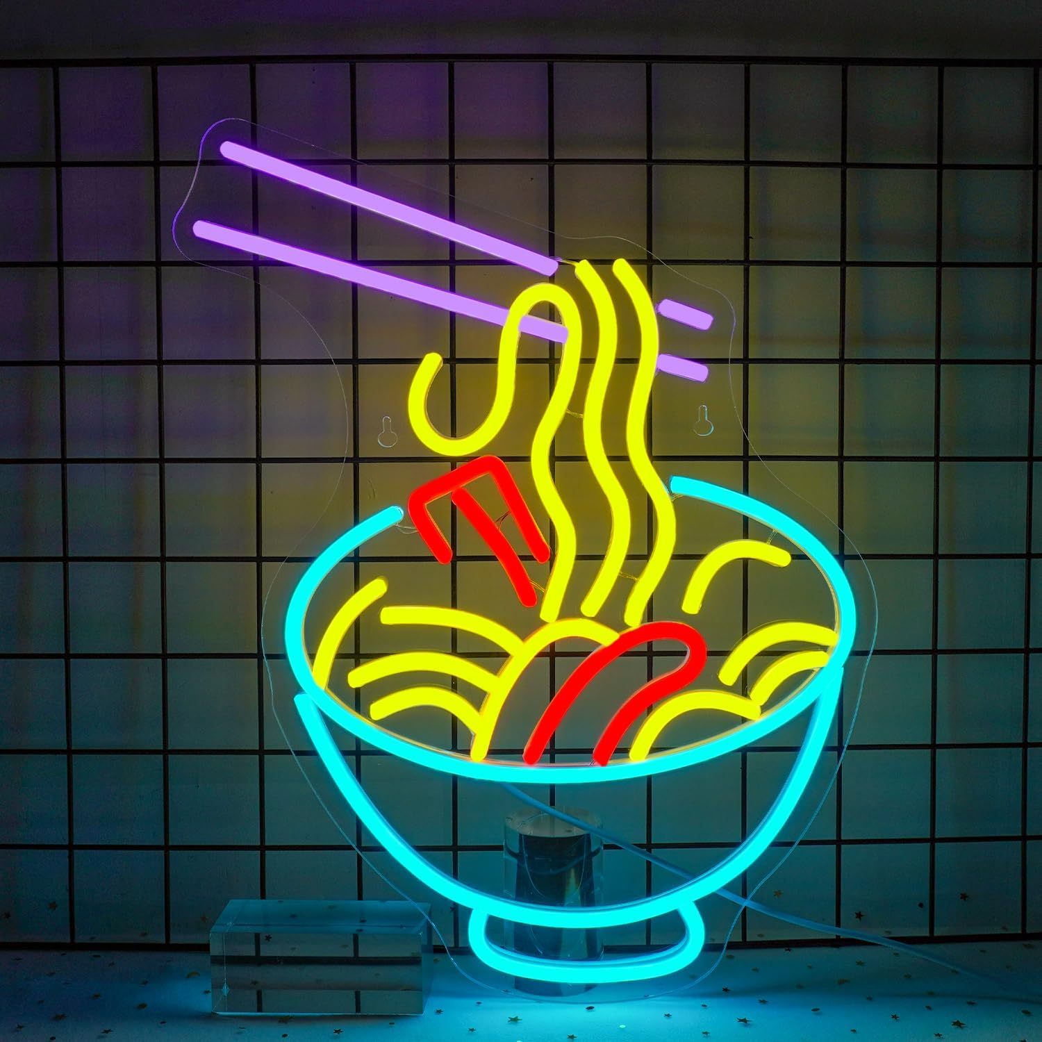Outdoor Kitchen Power - Insegna al Neon Ramen Noodles, Ciotola