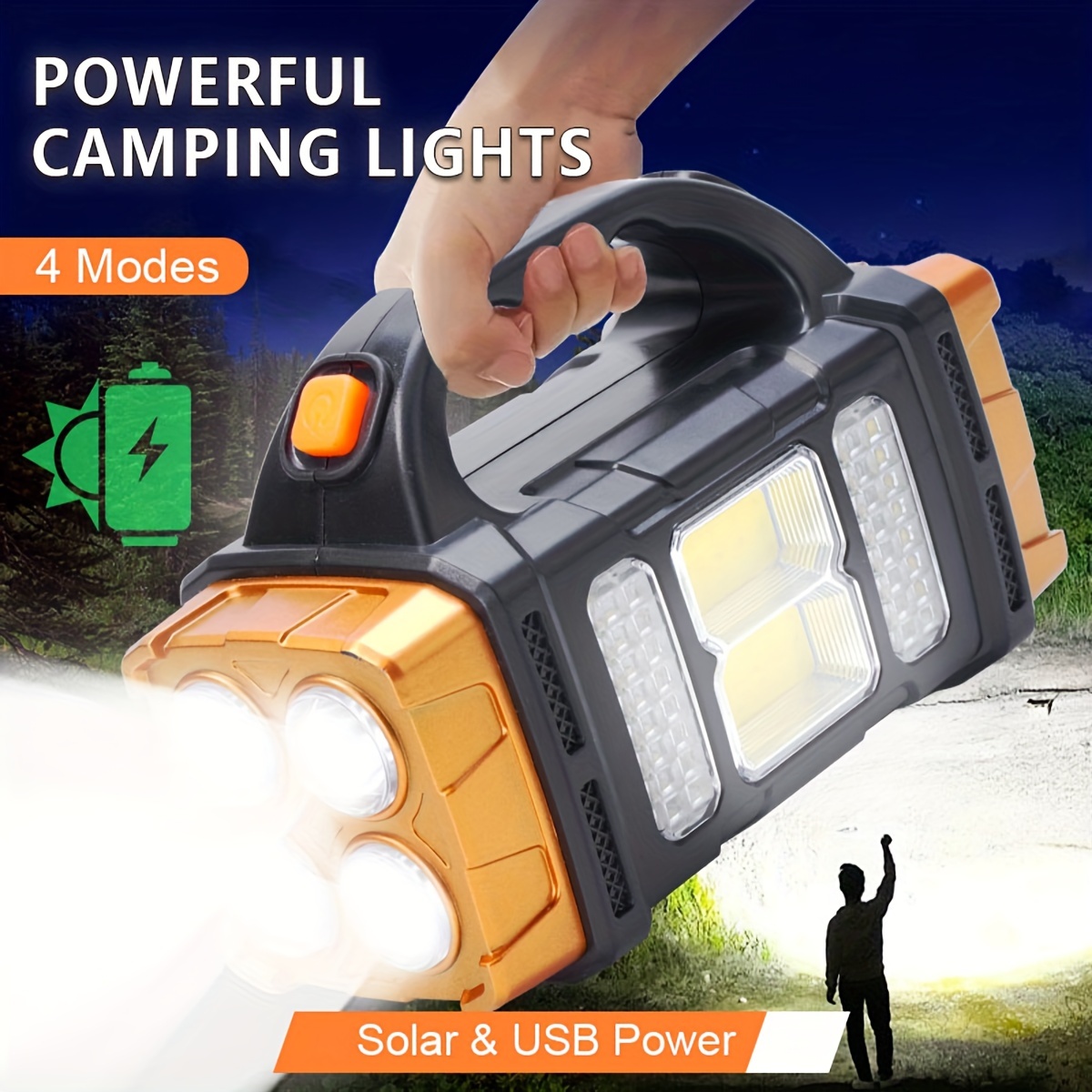 Outdoor Power Supply - Nuova Torcia LED Solare Ricaricabile ad