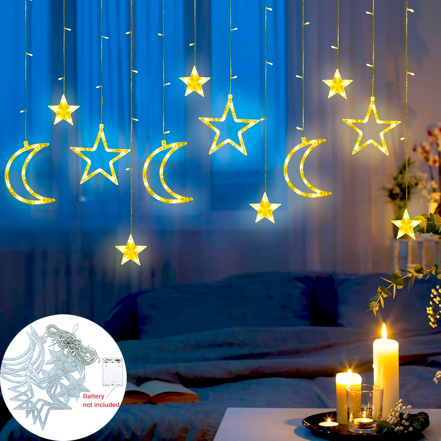 Outdoor Power For Xmas Lights - 3,5 m Stella Luna LED Tenda