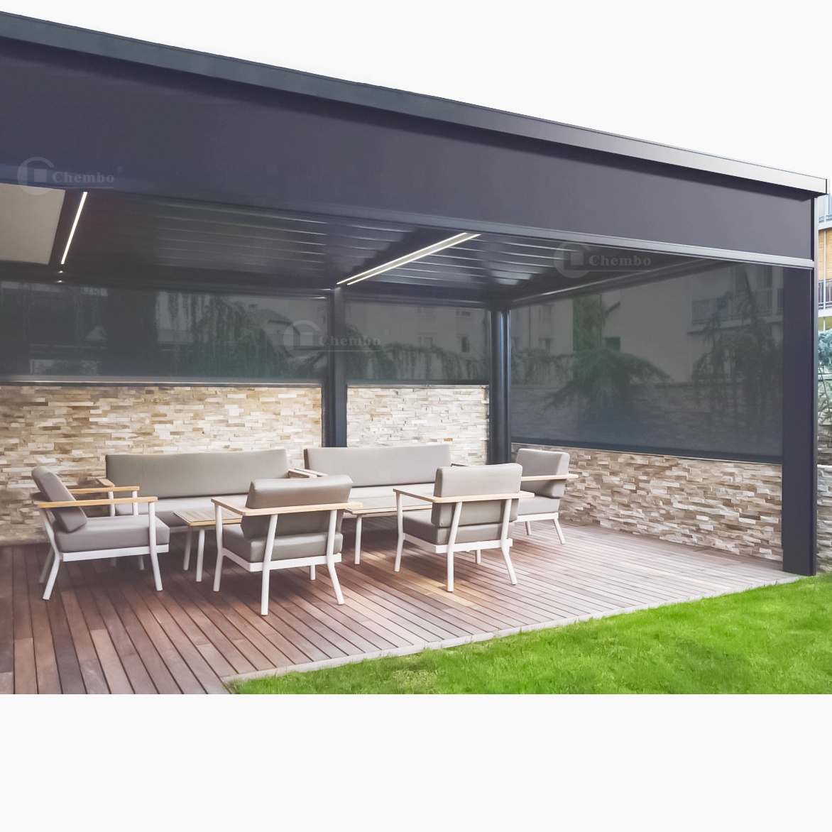 Outdoor Power Blinds - Tende da esterno impermeabili con controllo