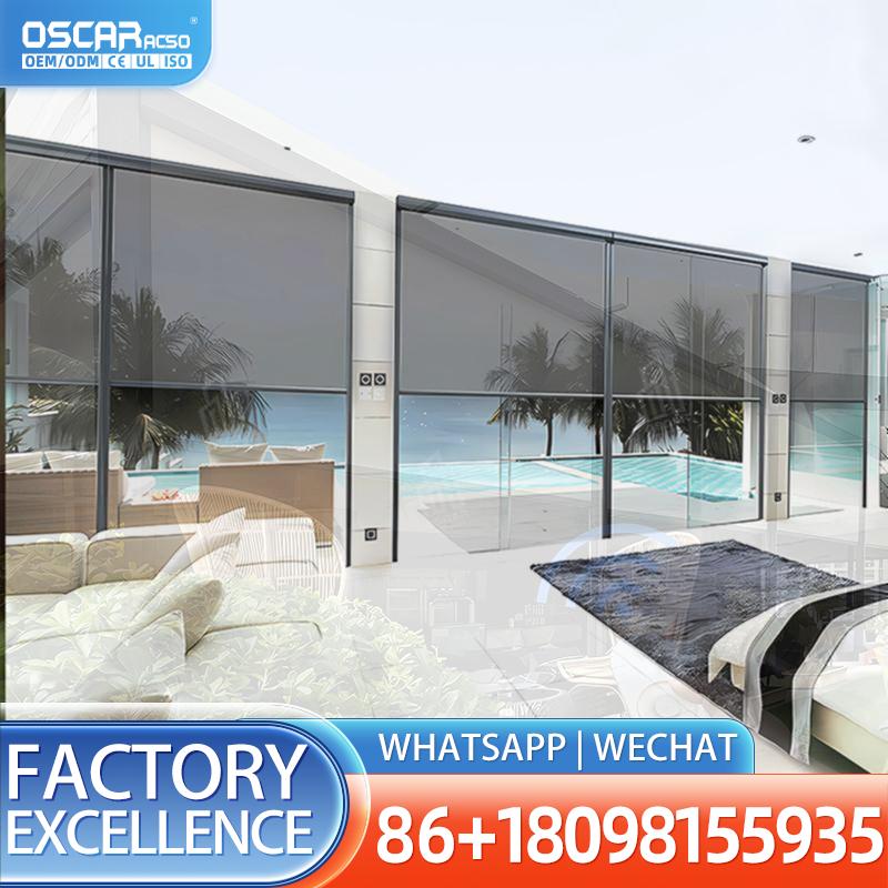 Outdoor Power Blinds - Tende a Rullo Verticali Elettriche Antivento