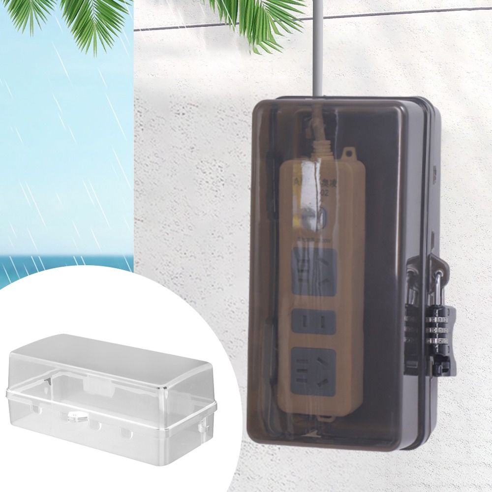 Outdoor Power Strip Weatherproof - Scatola Portatile in Plastica Antifurto e