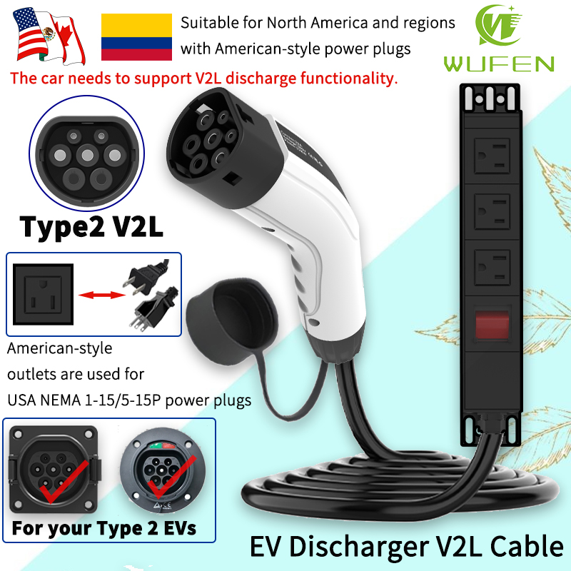 Ac Outdoor Power - WUFEN Cavo portatile tipo 2 V2L