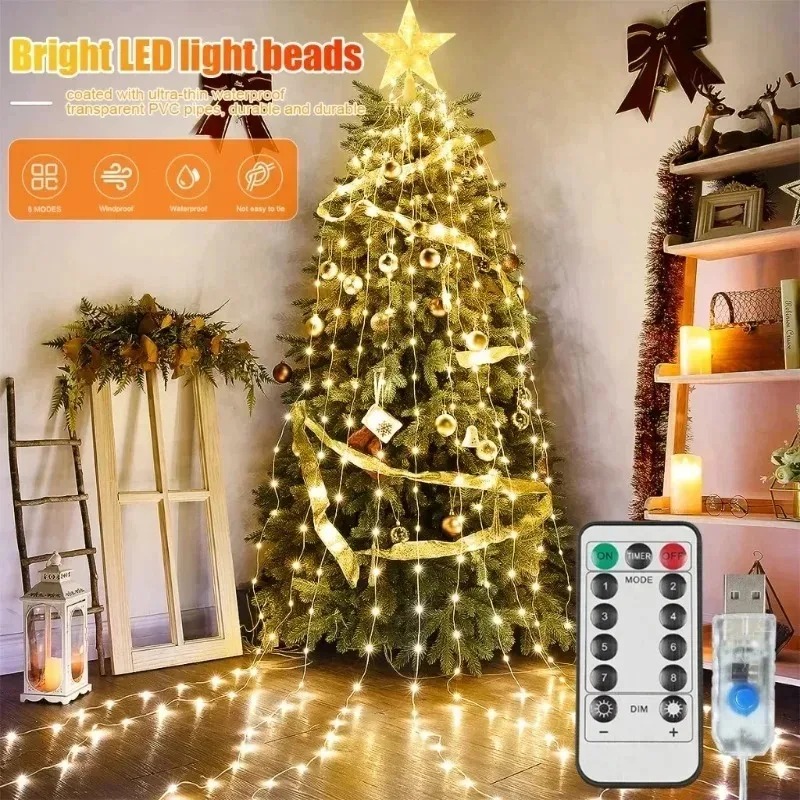 Outdoor Power For Xmas Lights - Luci a cascata a forma di