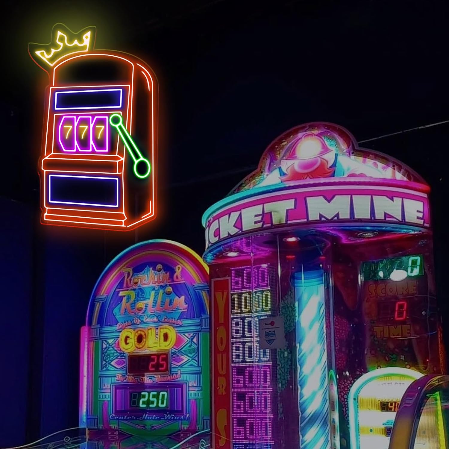 Insegna al Neon a Tema Slot Ma - Outdoor Power Garage recensione e prezzo