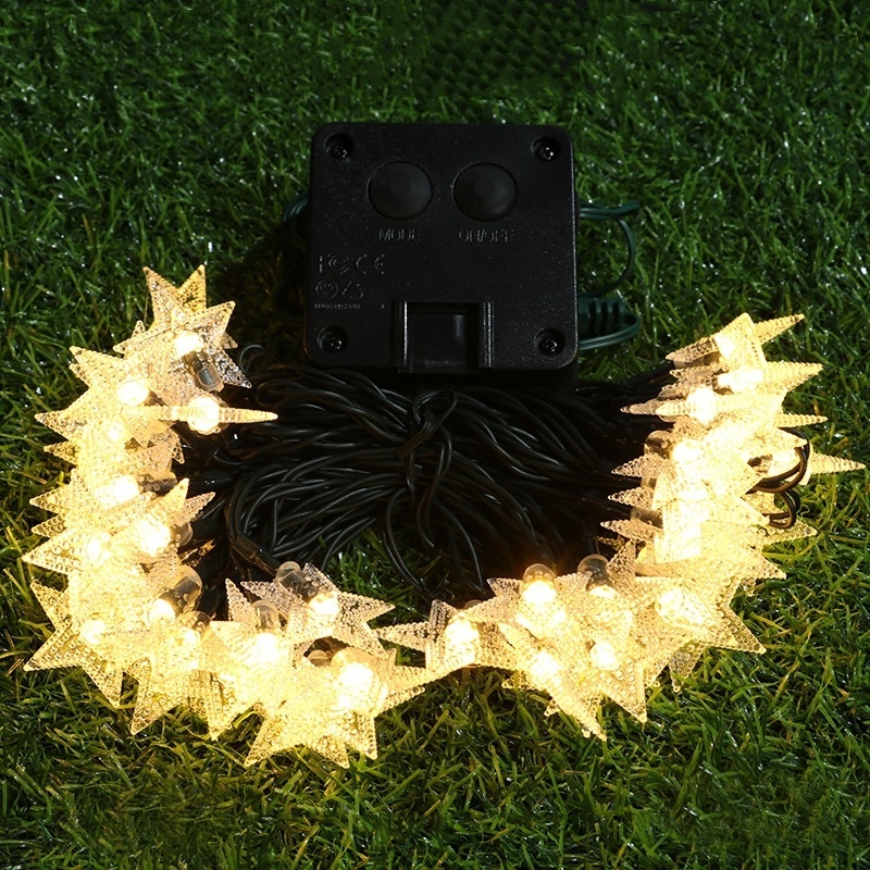 Luci a stringa a forma di stel - Outdoor Power For Xmas Lights recensione e prezzo