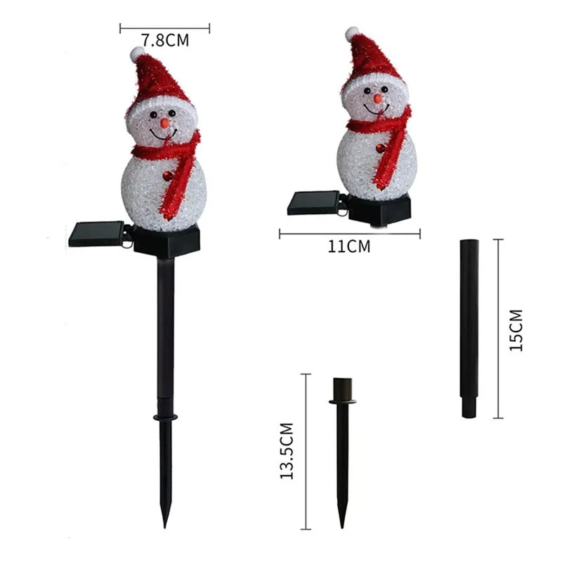 2 LED Pupazzo di neve Luce sol - Outdoor Power For Xmas Lights recensione e prezzo
