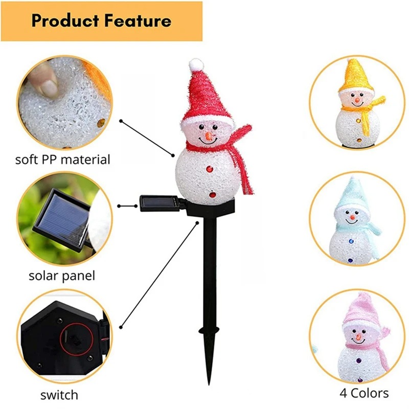 2 LED Pupazzo di neve Luce sol - Outdoor Power For Xmas Lights recensione e prezzo