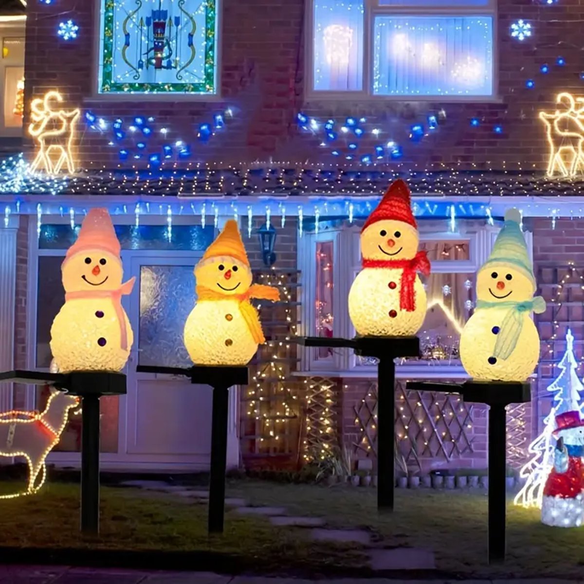 Pupazzo di neve a LED Luce sol - Outdoor Power For Xmas Lights recensione e prezzo