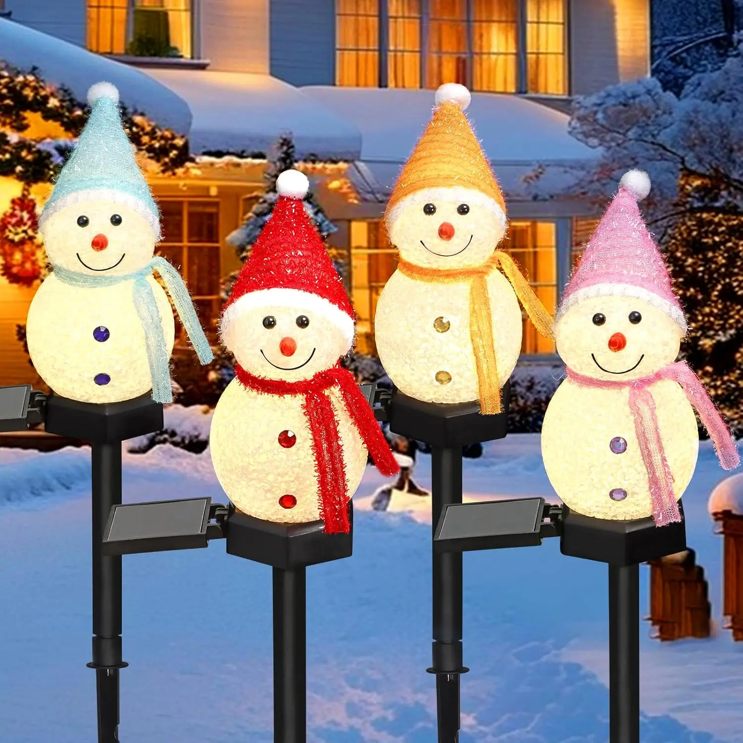 Pupazzo di neve a LED Luce sol - Outdoor Power For Xmas Lights recensione e prezzo
