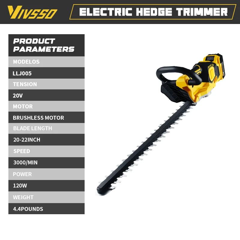 VIVSSO Cordless Elettrico Tagl - Hedge Trimmer Cordless recensione e prezzo