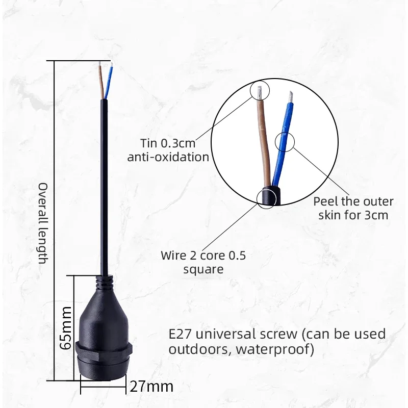 Portalampada Universale E27 co - Outdoor Power Lead recensione e prezzo