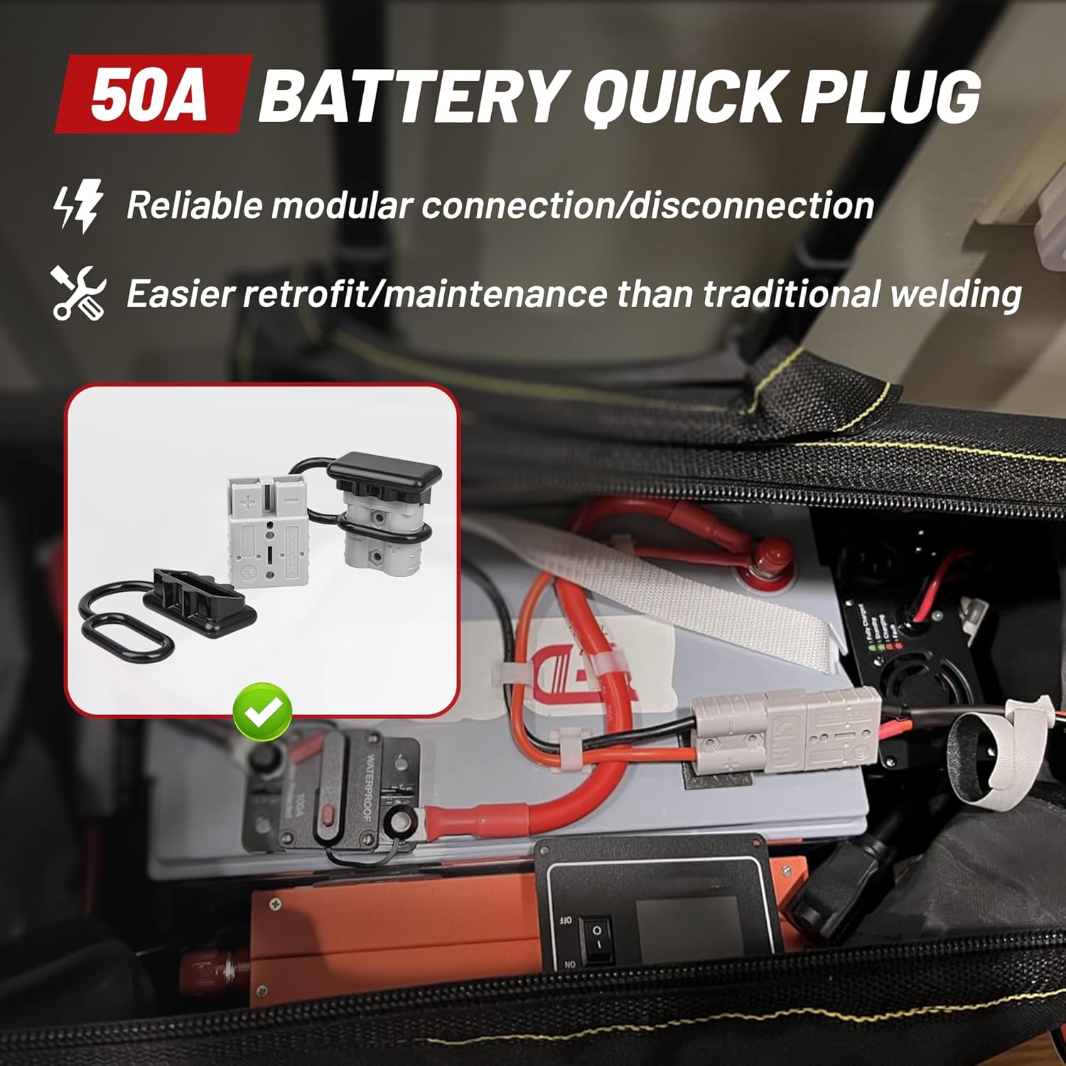 2 connettori rapidi per batter - Outdoor Power Lead recensione e prezzo