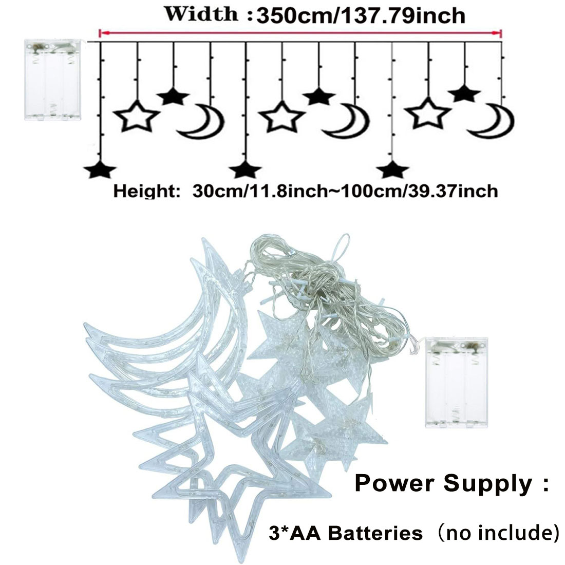 3,5 m Stella Luna LED Tenda St - Outdoor Power For Xmas Lights recensione e prezzo