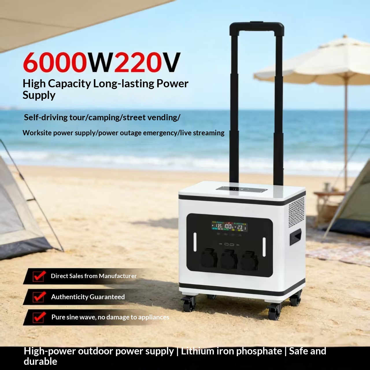 Batteria agli Ioni di Litio, A - Outdoor Power Supply recensione e prezzo