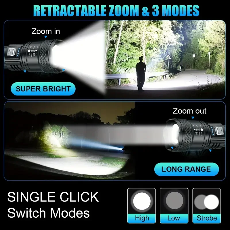 Torcia tattica a LED 2000LM To - Outdoor Power Supply recensione e prezzo