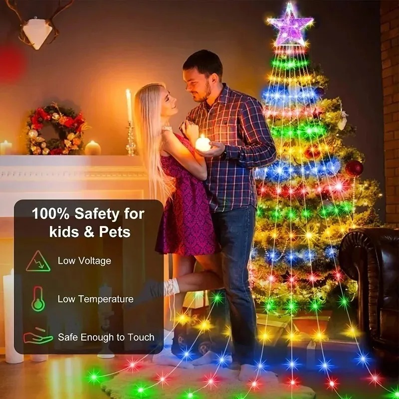 Luci a cascata a forma di stel - Outdoor Power For Xmas Lights recensione e prezzo